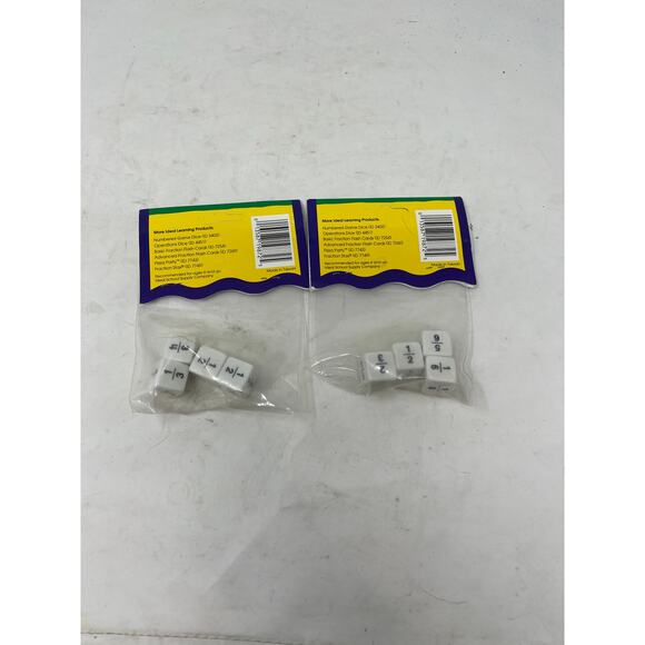 Bundle of 2 Fraction Dice ID3408 - Picture 2 of 2